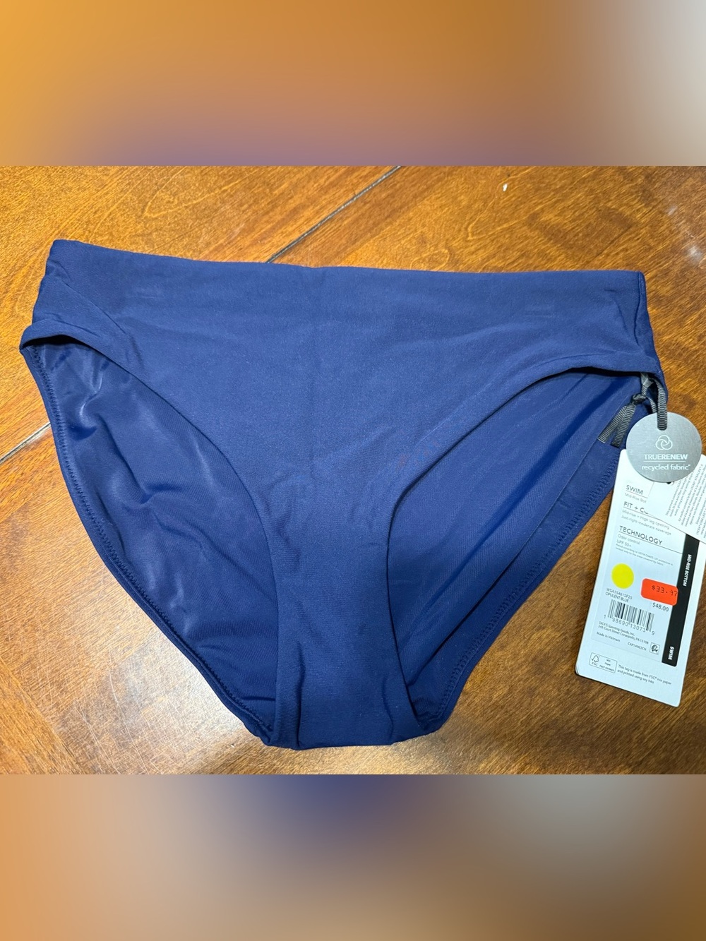 Nwt Calia Women's Mid Rise Swim Bottoms Opulent Blue Navy Bikini Size XS